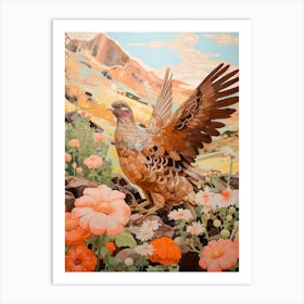 Grouse 1 Detailed Bird Painting Art Print