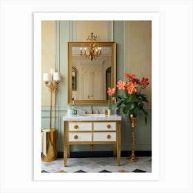 Bathroom Vanity 1 Art Print