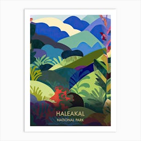 Haleakal National Park Travel Poster Matisse Style Art Print