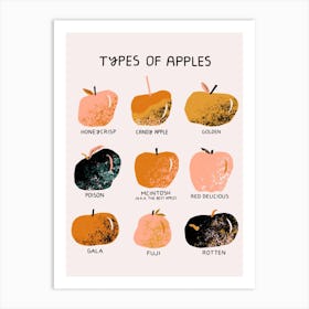Types Of Apples    Art Print