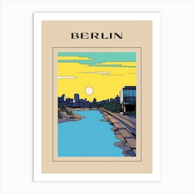 Minimal Design Style Of Berlin, Germany 4 Poster Art Print