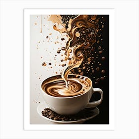 Coffee Splash Art Print