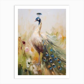 Bird Painting Peacock 1 Art Print