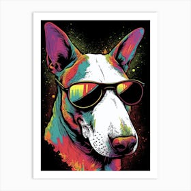Dog With Sunglasses Pop Art Print