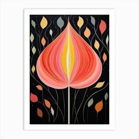 Tulip 2 Hilma Af Klint Inspired Flower Illustration Art Print