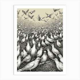 Flock Of Birds 2 Art Print