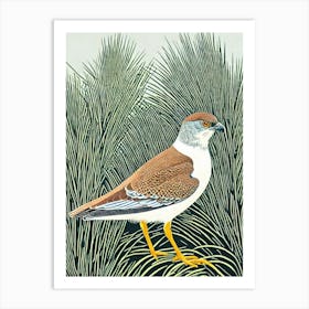 Eurasian Sparrowhawk 2 Linocut Bird Art Print