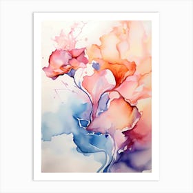 Watercolor Flowers 49 Art Print