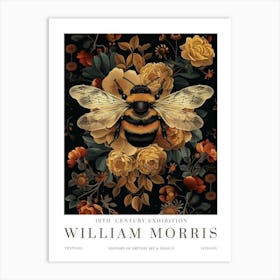 William Morris Print, William Morris Exhibition Print, William Morris Poster, Vintage Wall Art, Textiles Art, Vintage Poster, Bee wall Art 1 Art Print