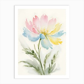 Watercolor Flower 1 Art Print