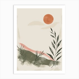 Retro Highlights Mid Century Style Art Print