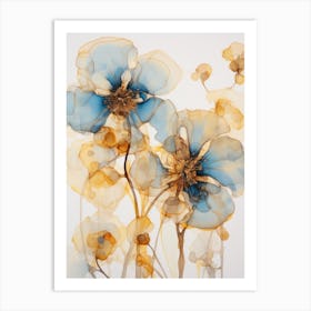 Blue Poppies 12 Art Print