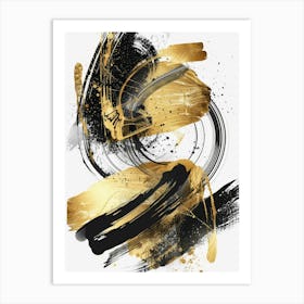 Abstract Gold Canvas Print 2 Art Print