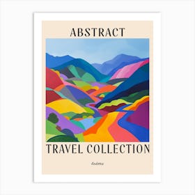 Abstract Travel Collection Poster Andorra 3 Art Print