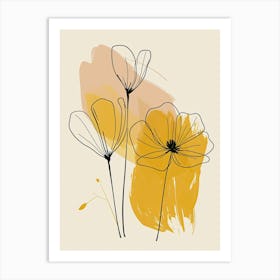 Beverly Hills Flower Market Boho Minimalist Style Art Print