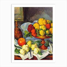 Cauliflower 3 Cezanne Style vegetable Art Print