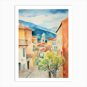 Terni, Italy Watercolour Streets 4 Art Print