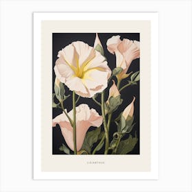 Flower Illustration Lisianthus 1 Poster Art Print