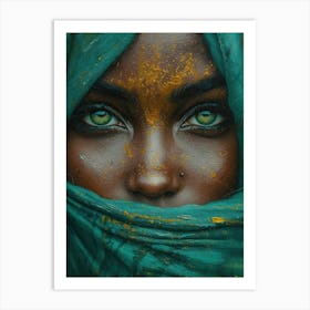 Portrait Of African Woman Art Print