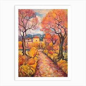 Autumn Gardens Painting Giardino Di Boboli Italy 1 Art Print