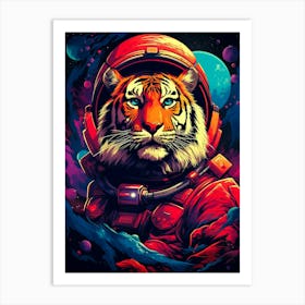 Tiger In Space 2 Art Print