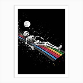 Rainbow Skeleton 1 Art Print