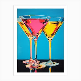 Pop Art Vivid Martini 3 Art Print