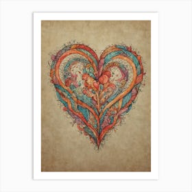 Heart Of Love 18 Art Print