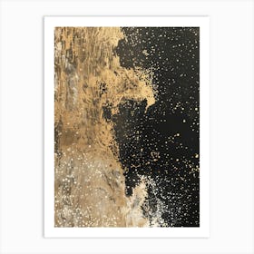 Gold Splatter 3 Art Print