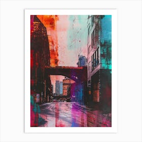 Manchester Retro Photo Inspired Art Print