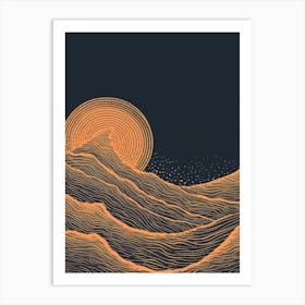 Sunrise Over The Ocean 1 Art Print