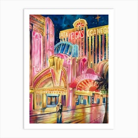 Las Vegas Nightlife Art Print