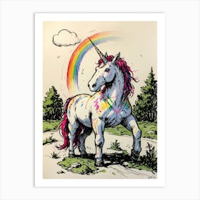 Unicorn Painting Art Print