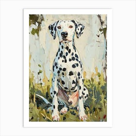 Dalmatian Acrylic Painting 4 Art Print
