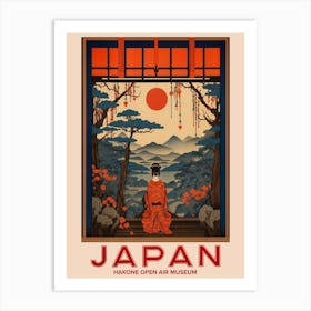 Hakone Open Air Museum, Visit Japan Vintage Travel Art 4 Art Print