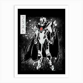 One Punch Man Blast Art Print