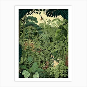 Nong Nooch Tropical Garden 1, Thailand Vintage Botanical Art Print