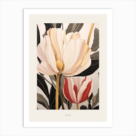 Flower Illustration Tulip 1 Poster Art Print