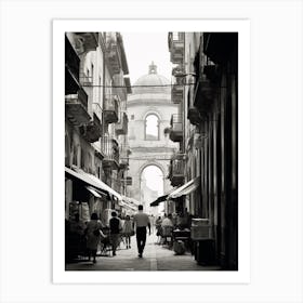Naples, Italy,  Black And White Analogue Photography  4 Art Print
