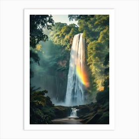 Rainbow In The Forest 1 Art Print