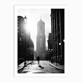 Boston, Black And White Analogue Photograph 4 Art Print