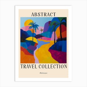 Abstract Travel Collection Poster Martinique 2 Art Print