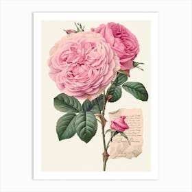 English Roses Painting Romantic 1 Art Print