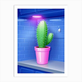 Cactus In A Pot 1 Art Print