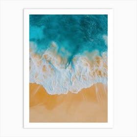 Aerial View Of A Beach 109 Art Print