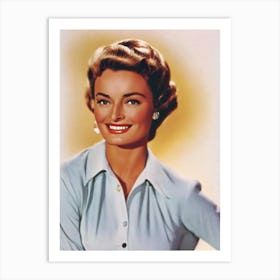 Donna Reed Retro Collage Movies Art Print