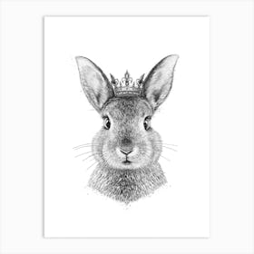 Queen Rabbit Art Print