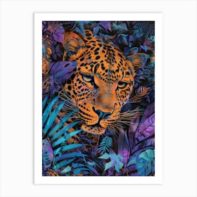 Leopard In The Jungle 52 Art Print