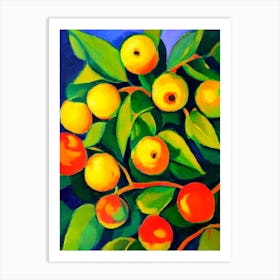 Ackee Fruit Vibrant Matisse Inspired Painting Fruit Art Print
