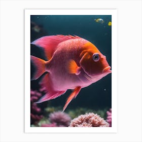 Pink Fish 0 Art Print